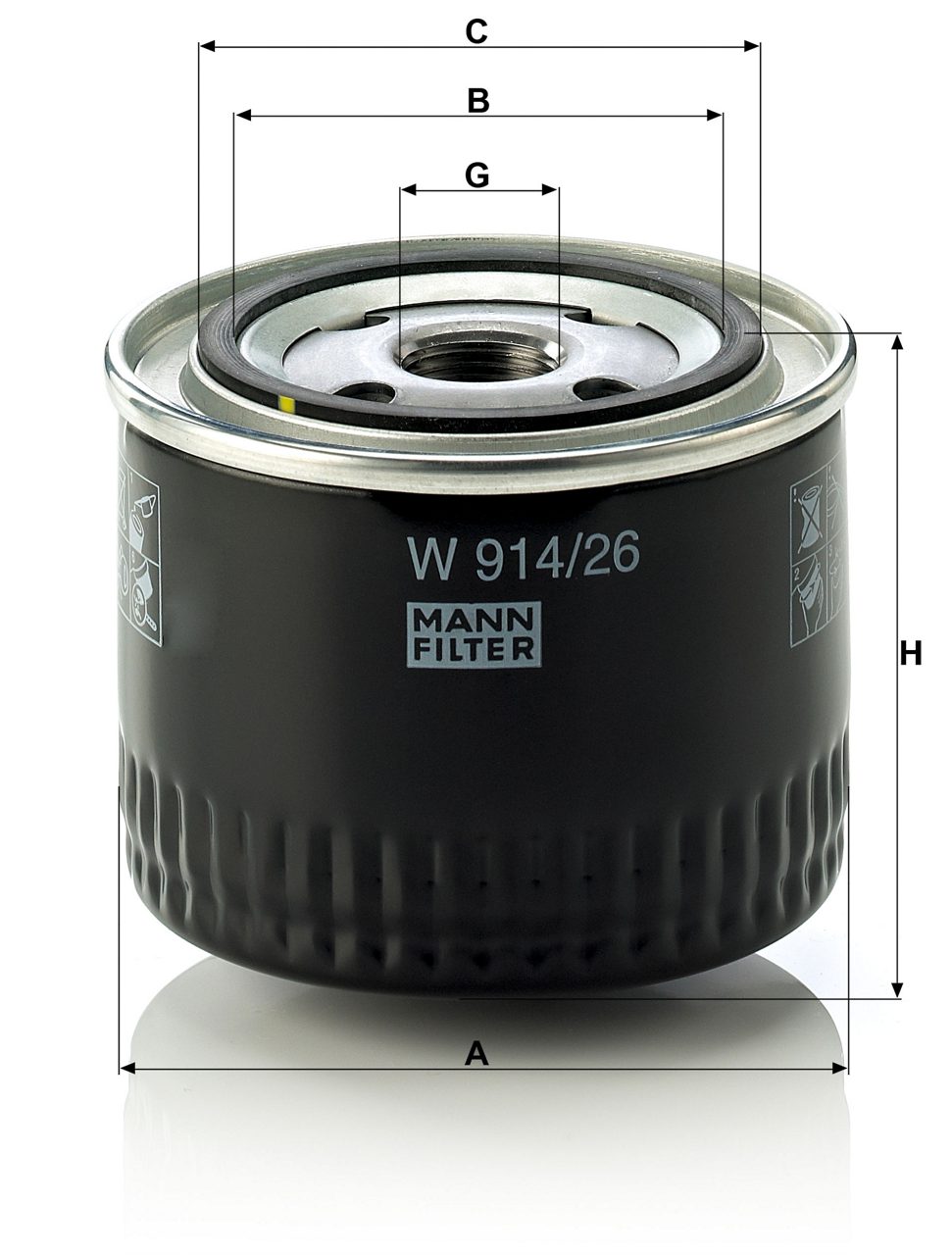 Product Image W914/26_MANN-FILTER