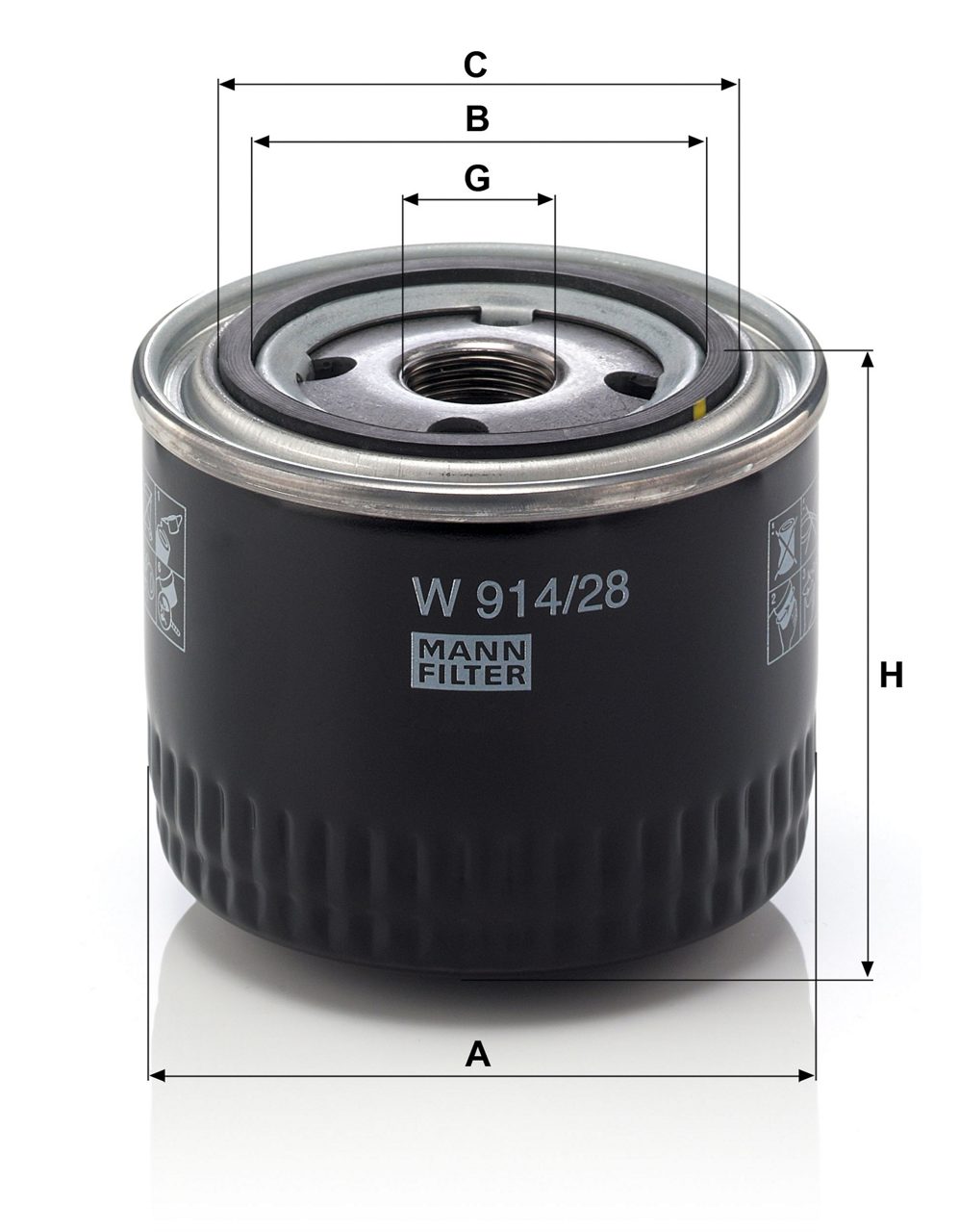 Product Image W914/28_MANN-FILTER