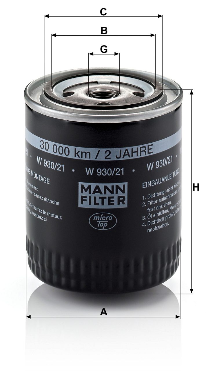 Product Image W930/21_MANN-FILTER