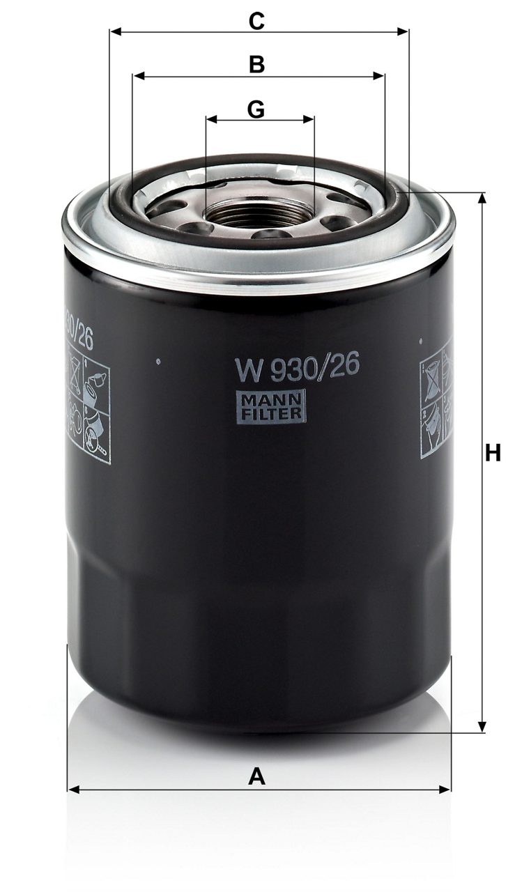 Product Image W930/26_MANN-FILTER