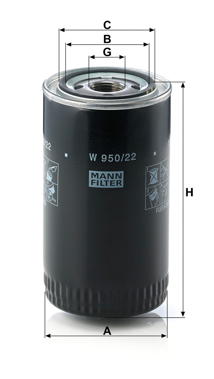 Product Image W950/22_MANN-FILTER