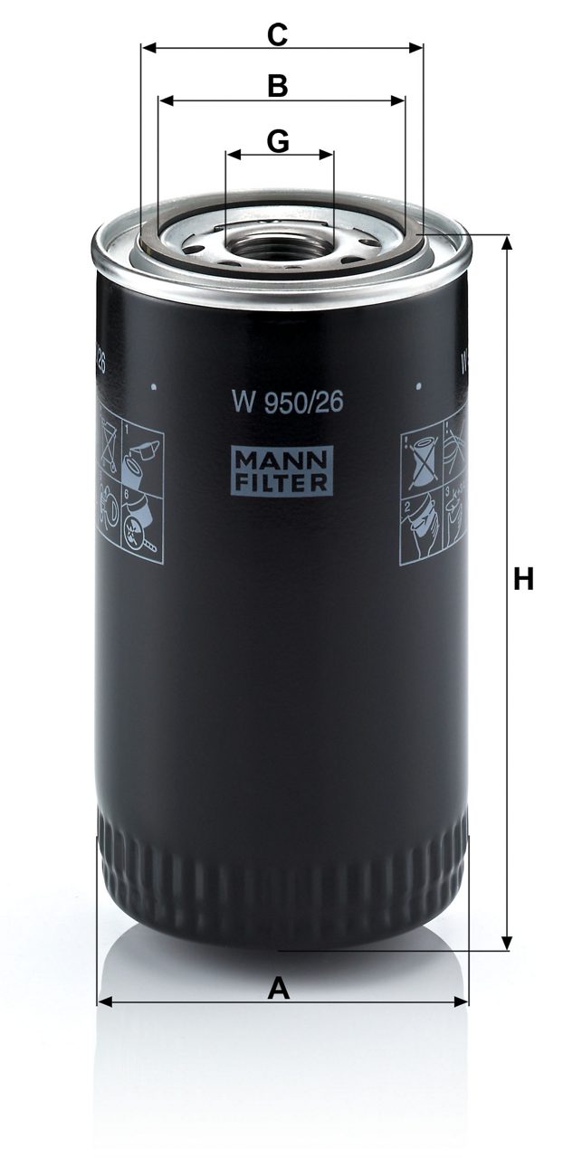 Product Image W950/26_MANN-FILTER