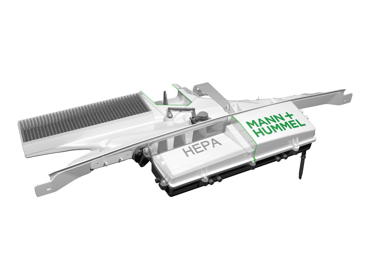 Système intelligent de filtre à air d’habitacle de MANN+HUMMEL.