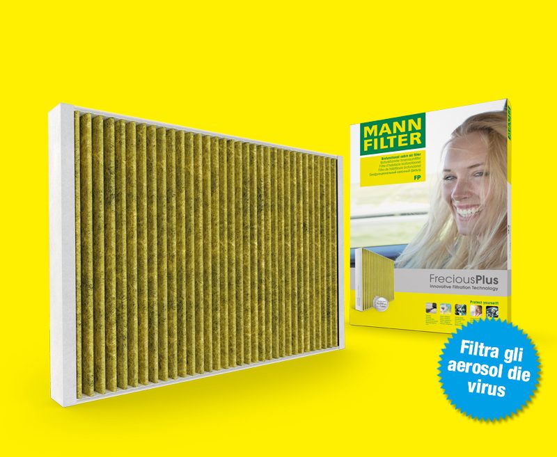 FreciousPlus: il filtro abitacolo biofunzionale utilizza uno strato di carbone attivo e un rivestimento in polifenoli.