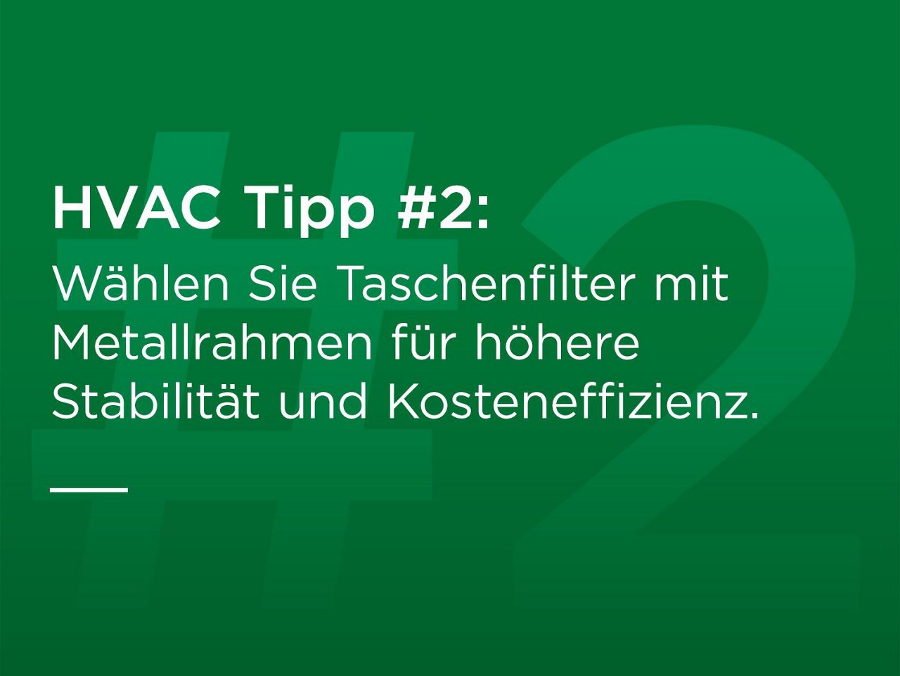 Metallrahmen für Taschenfilter 