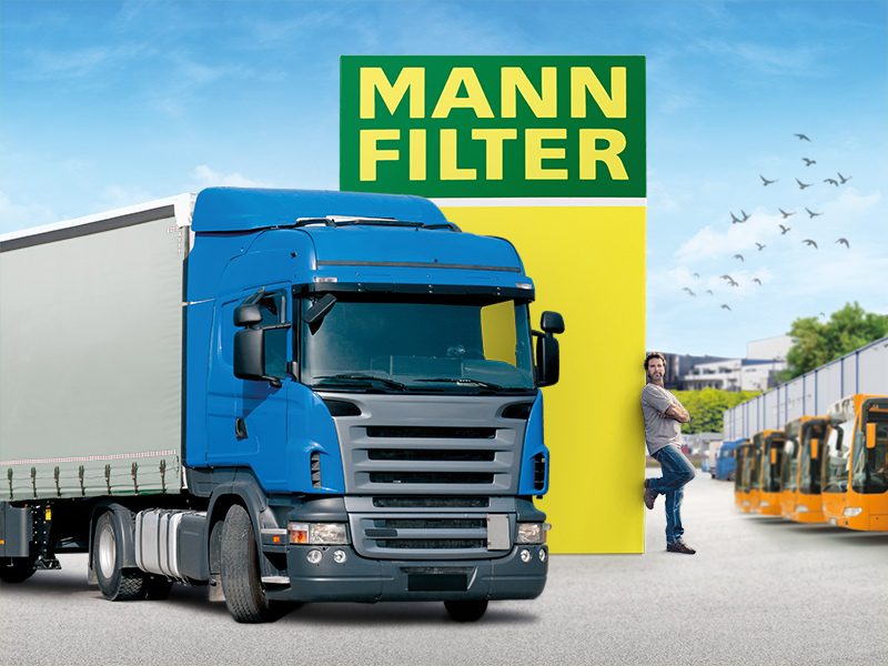 Keep your trucks and buses running with MANN-FILTER OE quality filters