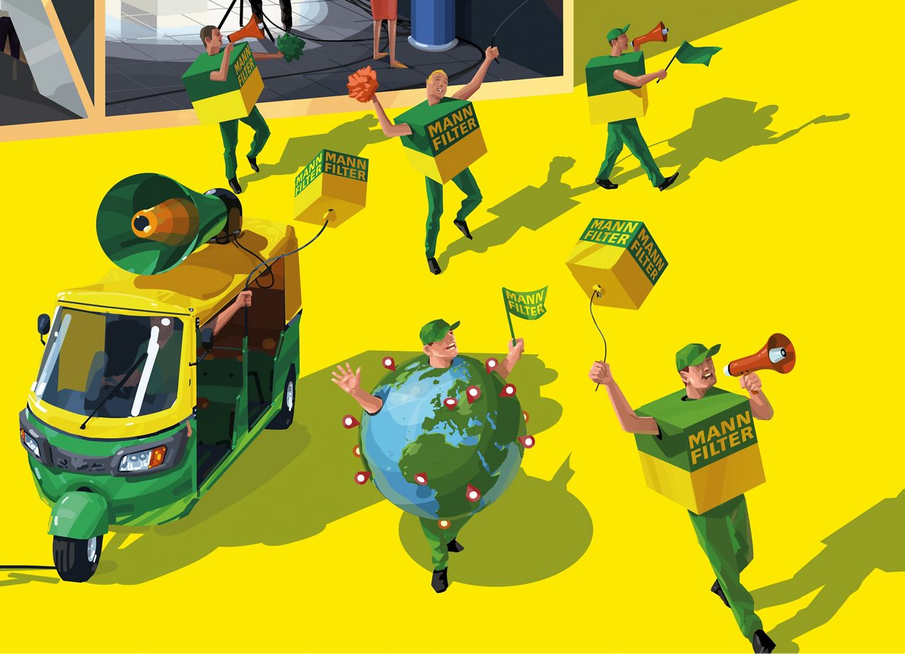 Das Sales Promotion Team von MANN-FILTER kümmert sich um alle Ihre Anliegen