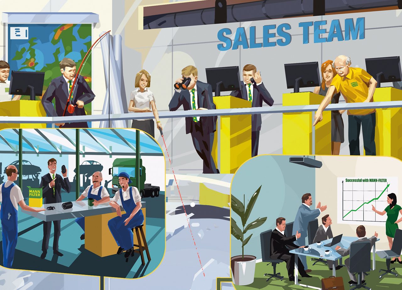 Das Sales Team von MANN-FILTER kümmert sich um alle Ihre Anliegen