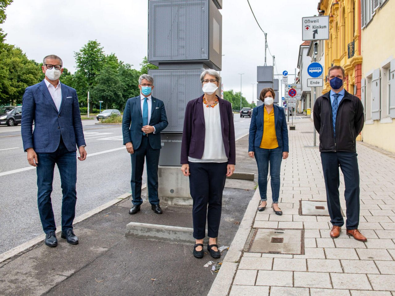 New filter cubes will ensure better air at Schlossstrasse in Ludwigsburg