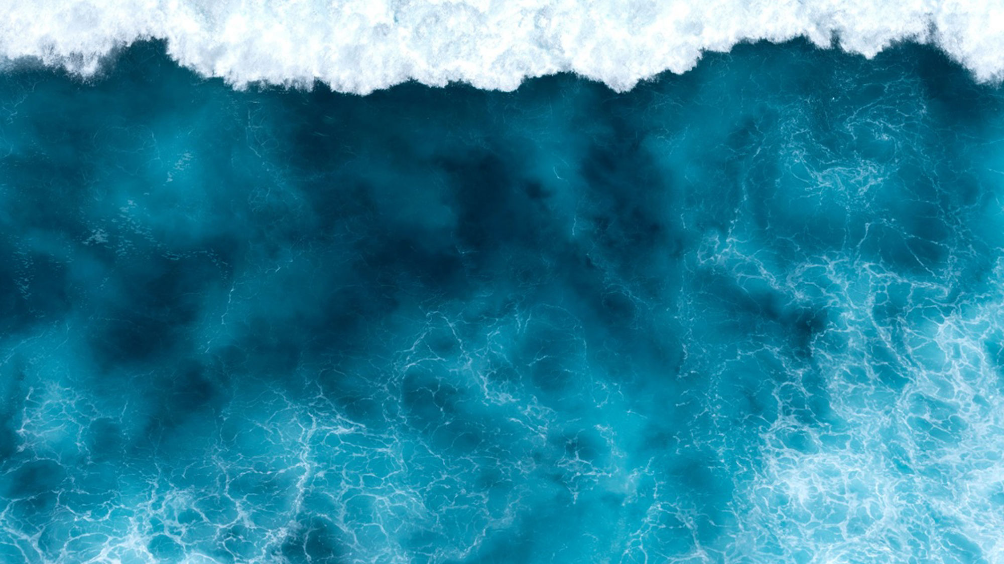 Banner Turquoise ocean sea water white wave pattern splashing deep blue sea. Banner Tropical sea beach Seascape dark background wave splash on rock. Summer Ocean Surface big wave with copy space; Shutterstock ID 2470907241; purchase_order: -; job: -; client: -; other: