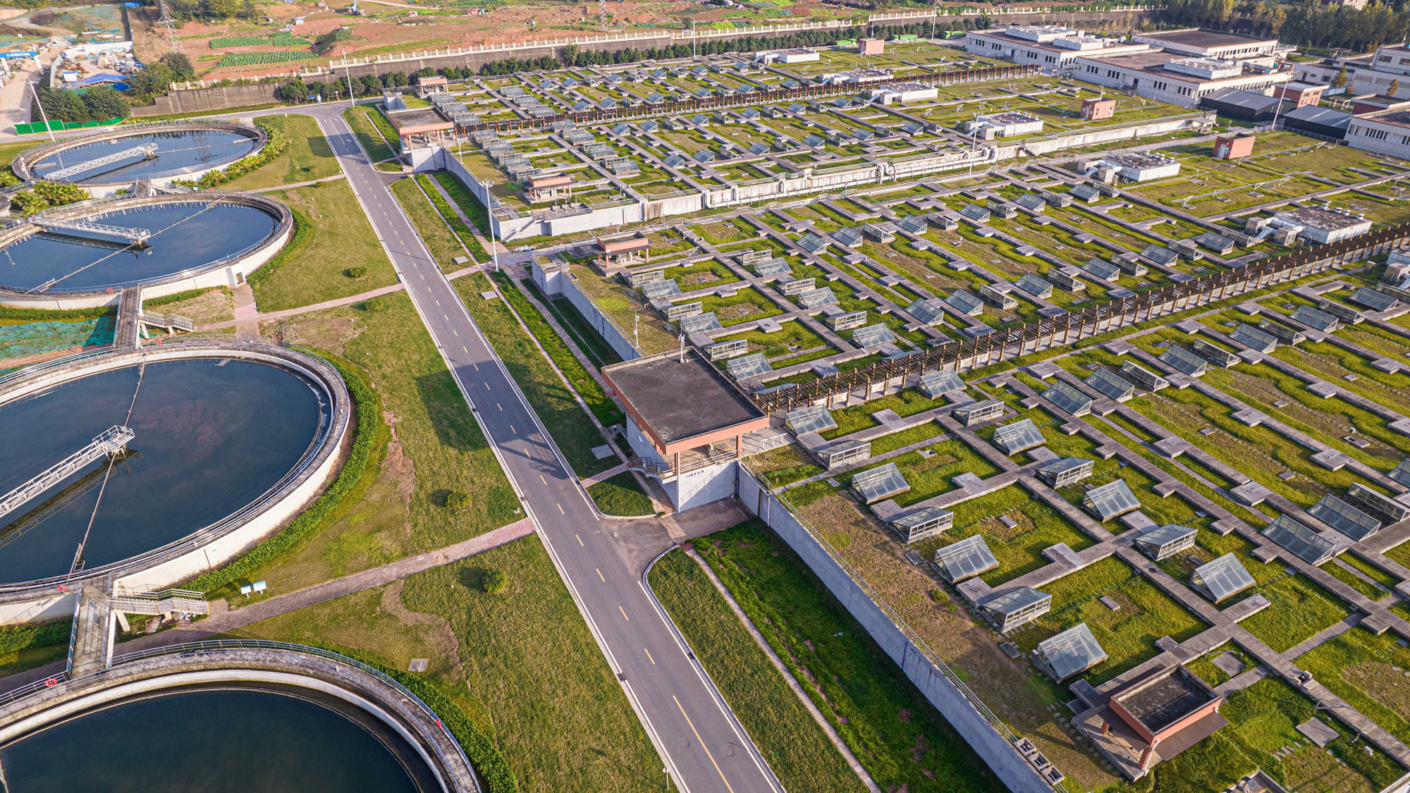Tertiary wastewater plant