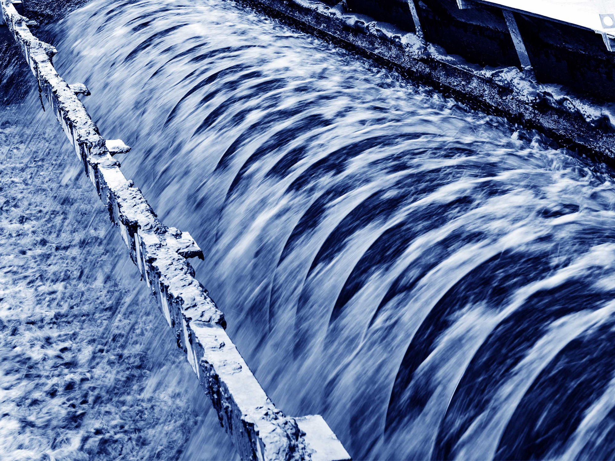 Modern urban wastewater treatment plant.