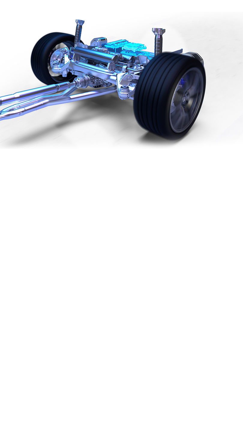 Diseño de convertidor y batería del SUV Maserati Levante Hybrid