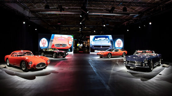 Exposición de vehículos clásicos de Maserati