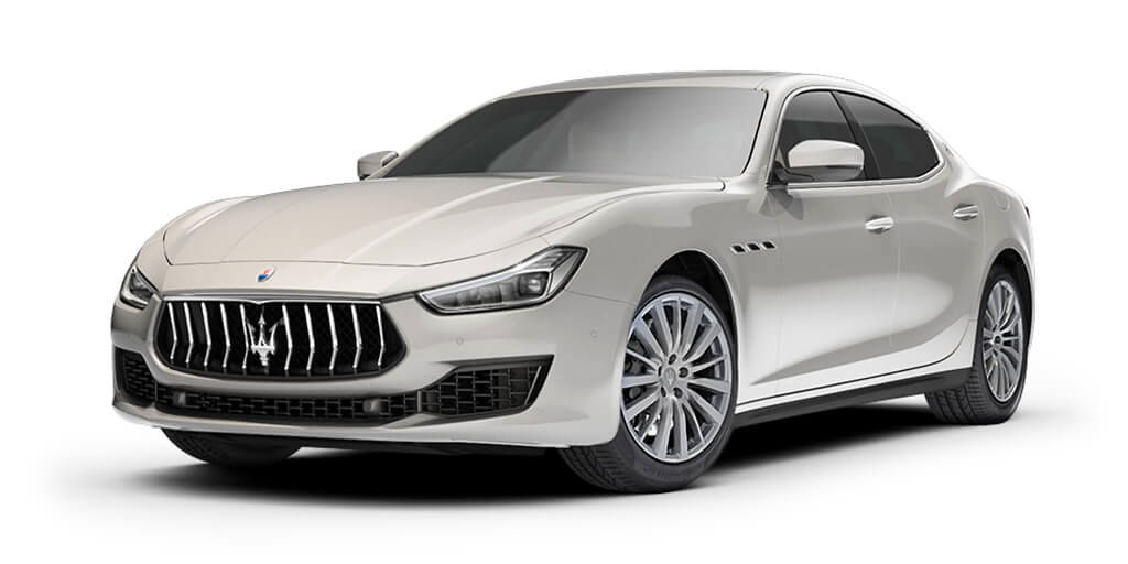 Maserati Ghibli S Q4 2018 - berline luxe - carrosserie blanche - vue latérale