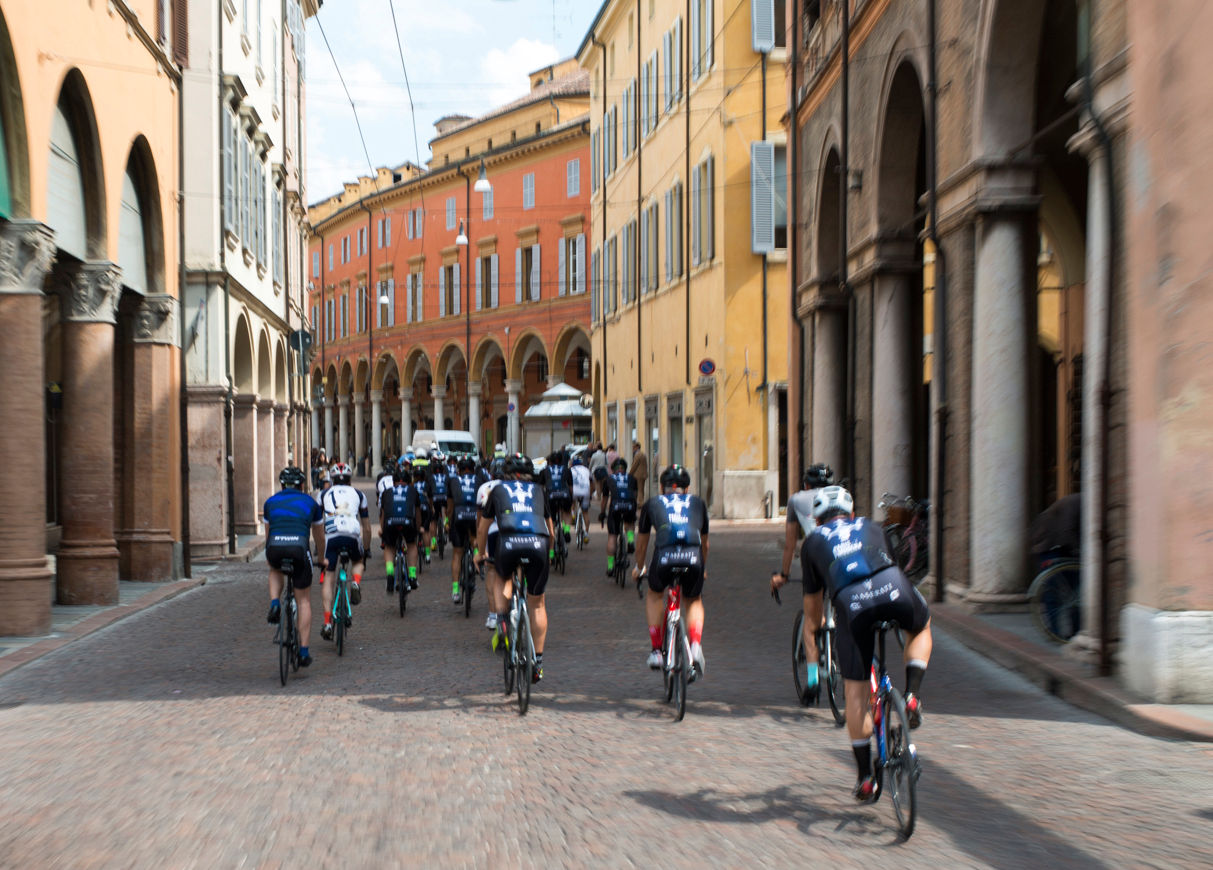 Paris Modena Radtour 2019 - Via Emilia in Modena