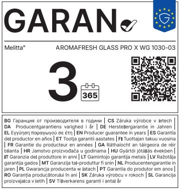 GARAN LABEL Aromafresh Glass Pro X Warm grey