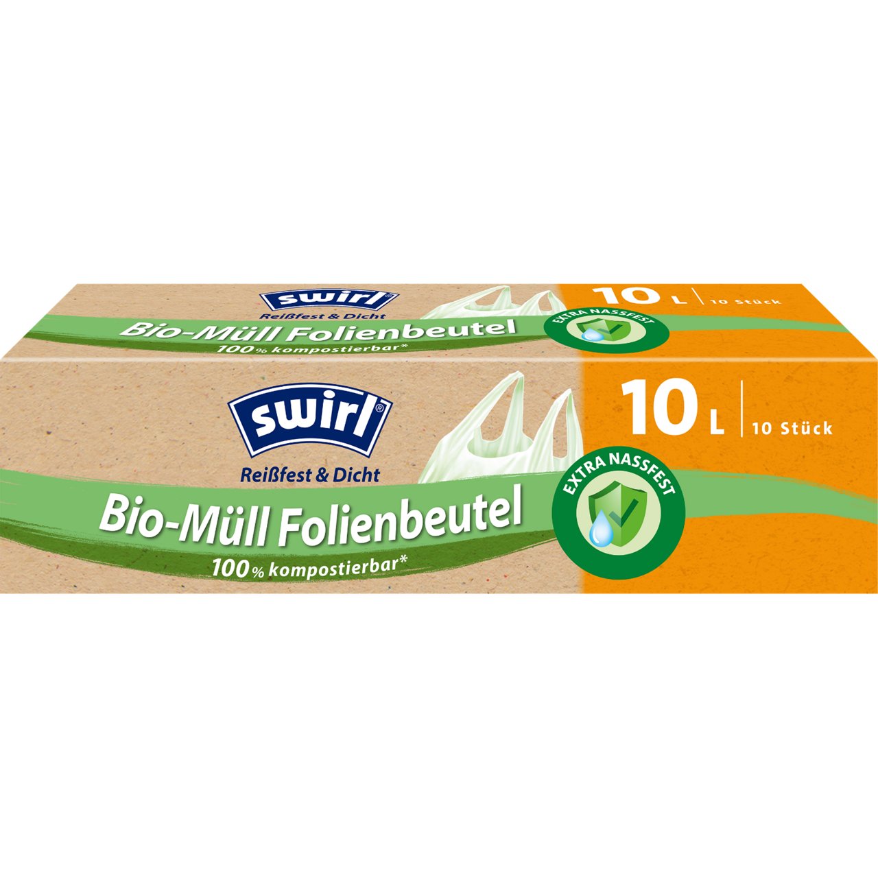 Swirl Bio-Müll Folienbeutel 10L Verpackung Vorderseite