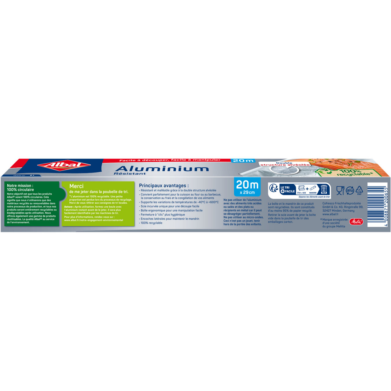 Papier Aluminium Albal 20m 