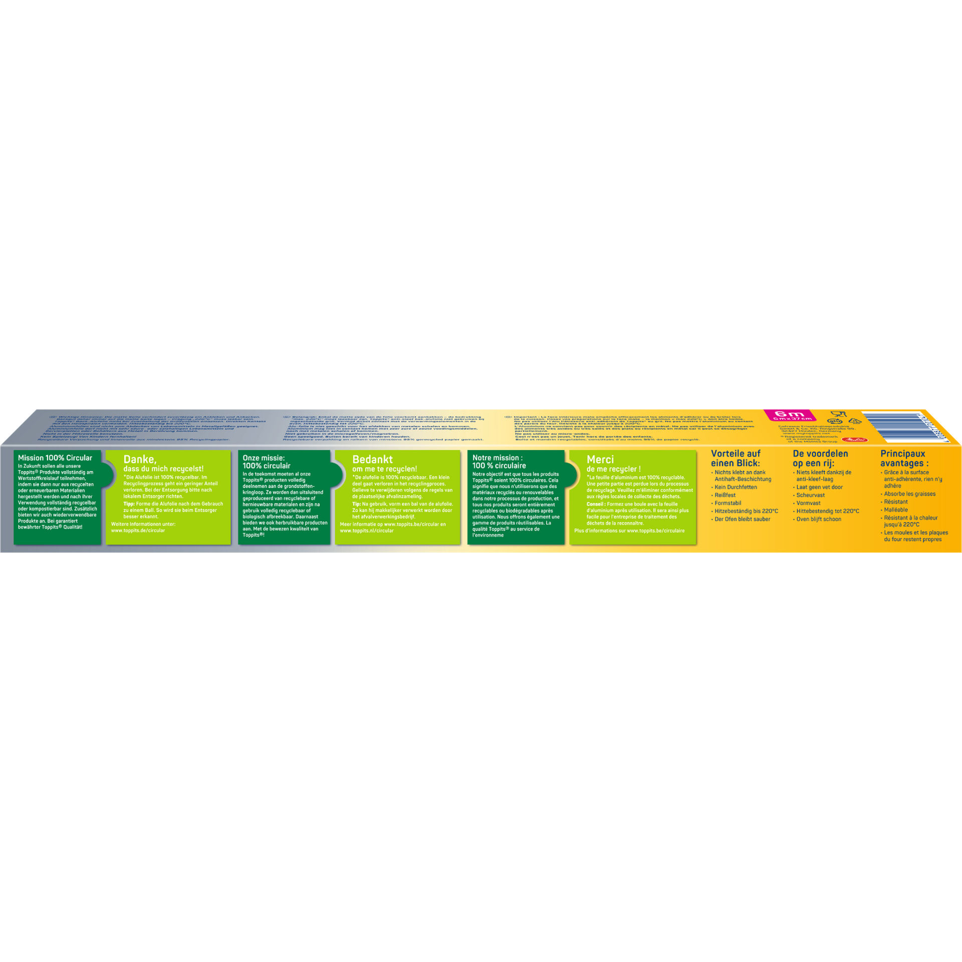 Toppits Back-Alufolie Verpackung Rückseite