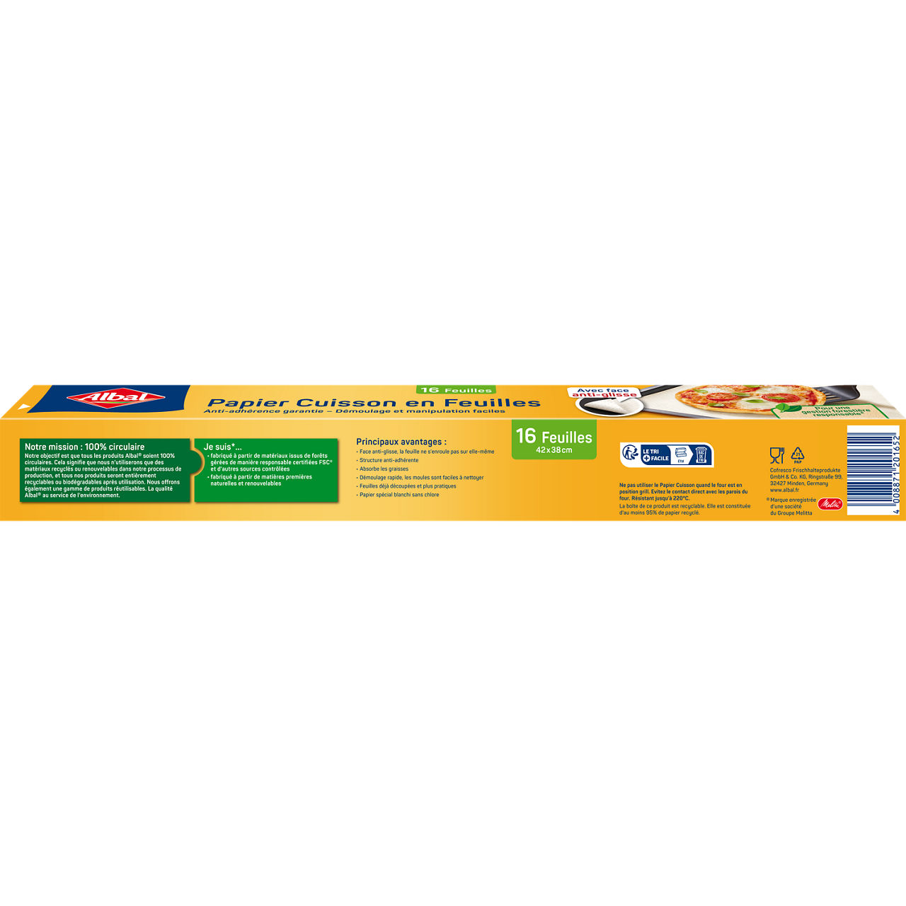 ohne 231399 6783569 4008871201652 6767559 Albal Non Stick Bakingpaper white 16Bg FR 050-290