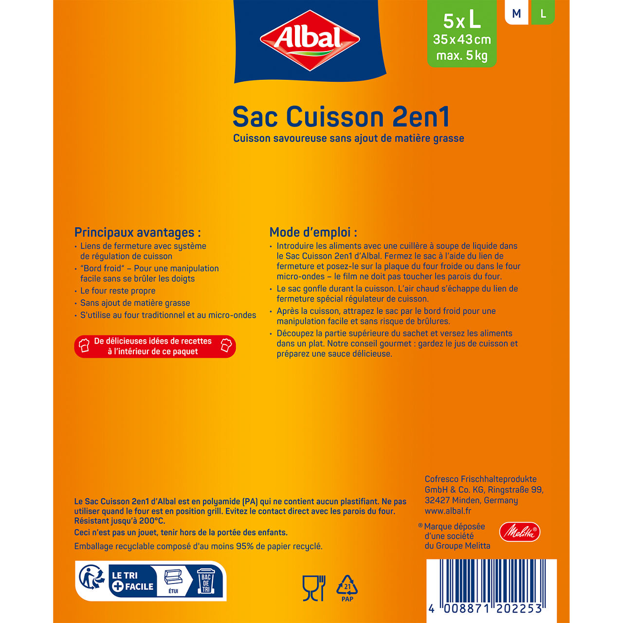 211693 6777661 4008871202253 6709945 Albal_Roasting Bags_5xL_FR_040-110