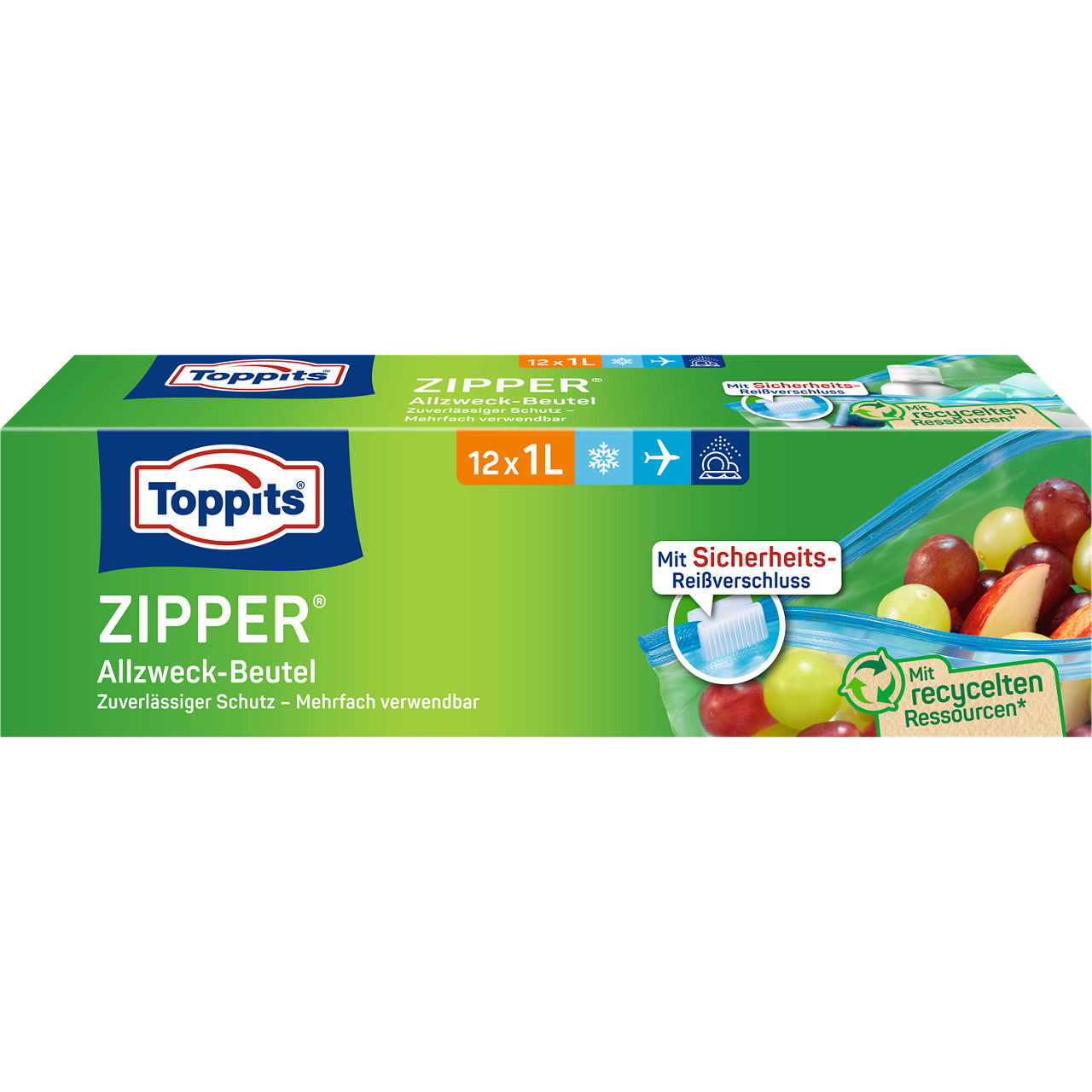 o 250457 6786659 4008871209863 6786709 TOP Zipper 12x1L DE 050-279
