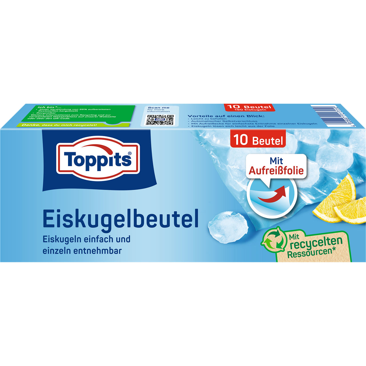 250457 6786632 4008871213150 6773003 TOP IceCubeBags 10 Bags DE 050-358
