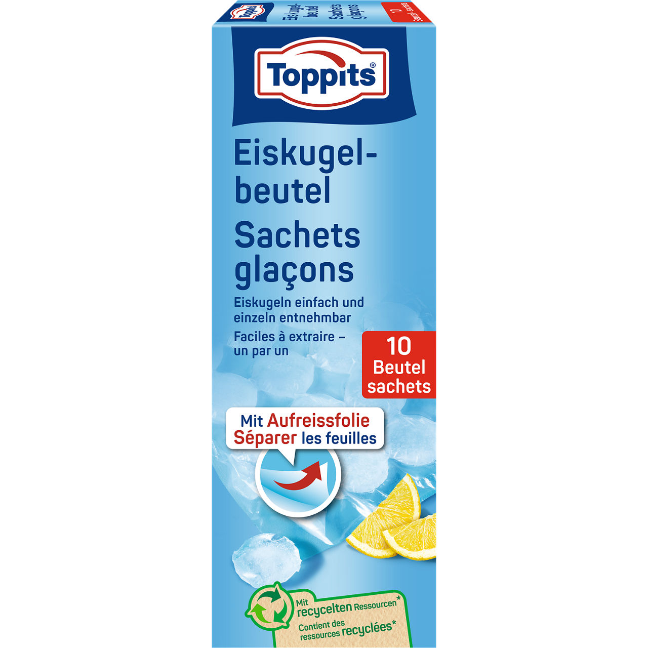 250457 6786685 4008871213150 6786684 TOP IceCubeBags peel 10 Bags CH-AT-EXP 050-358