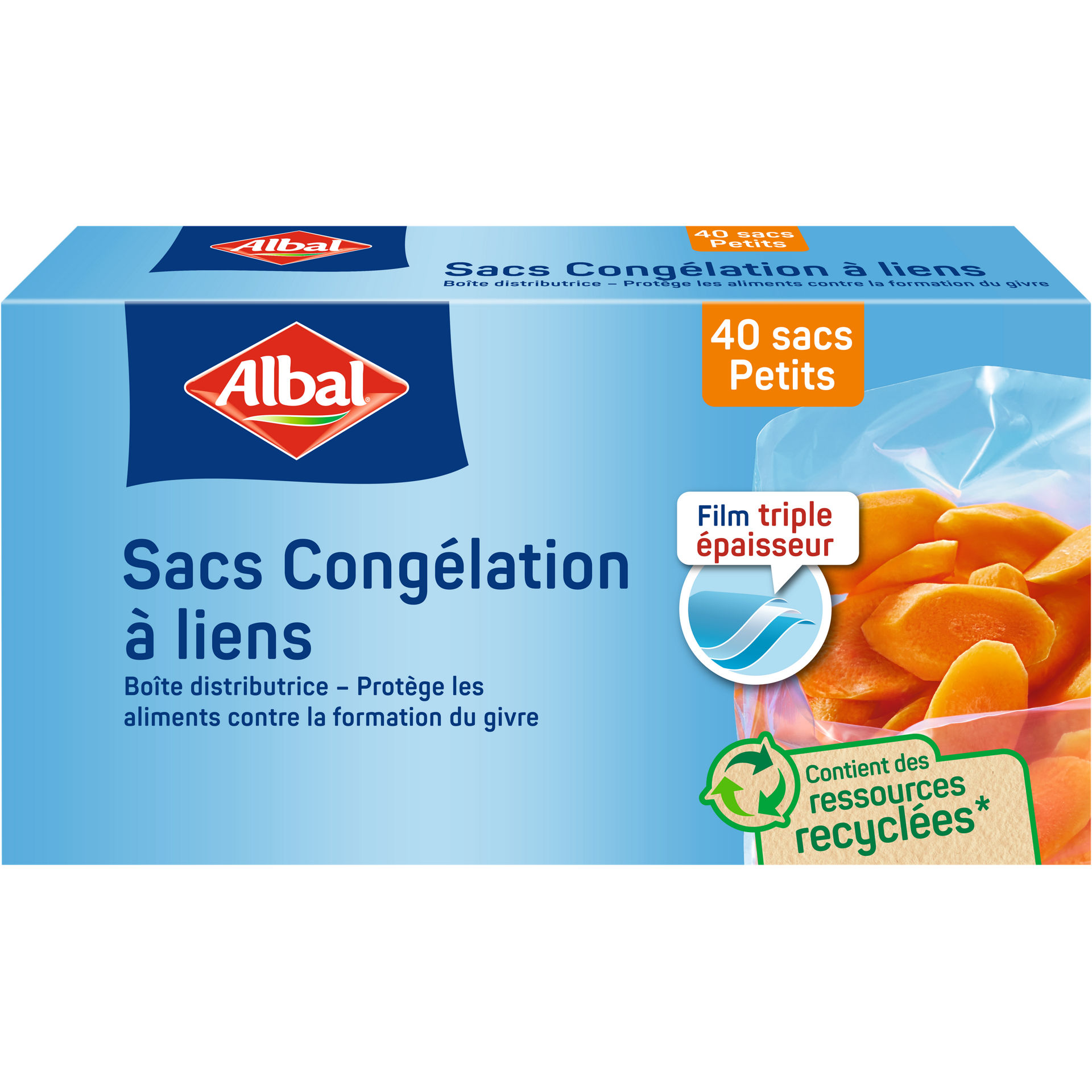 250458 6786476 4008871216892 6786474 ALB Gefrierbeutel 40 Sacs Petits FR 050-360