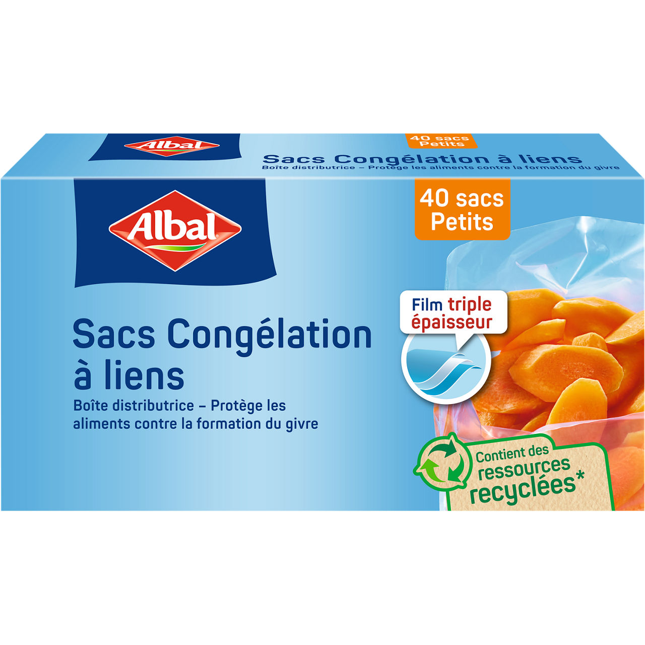 250458 6786476 4008871216892 6786474 ALB Gefrierbeutel 40 Sacs Petits FR 050-360