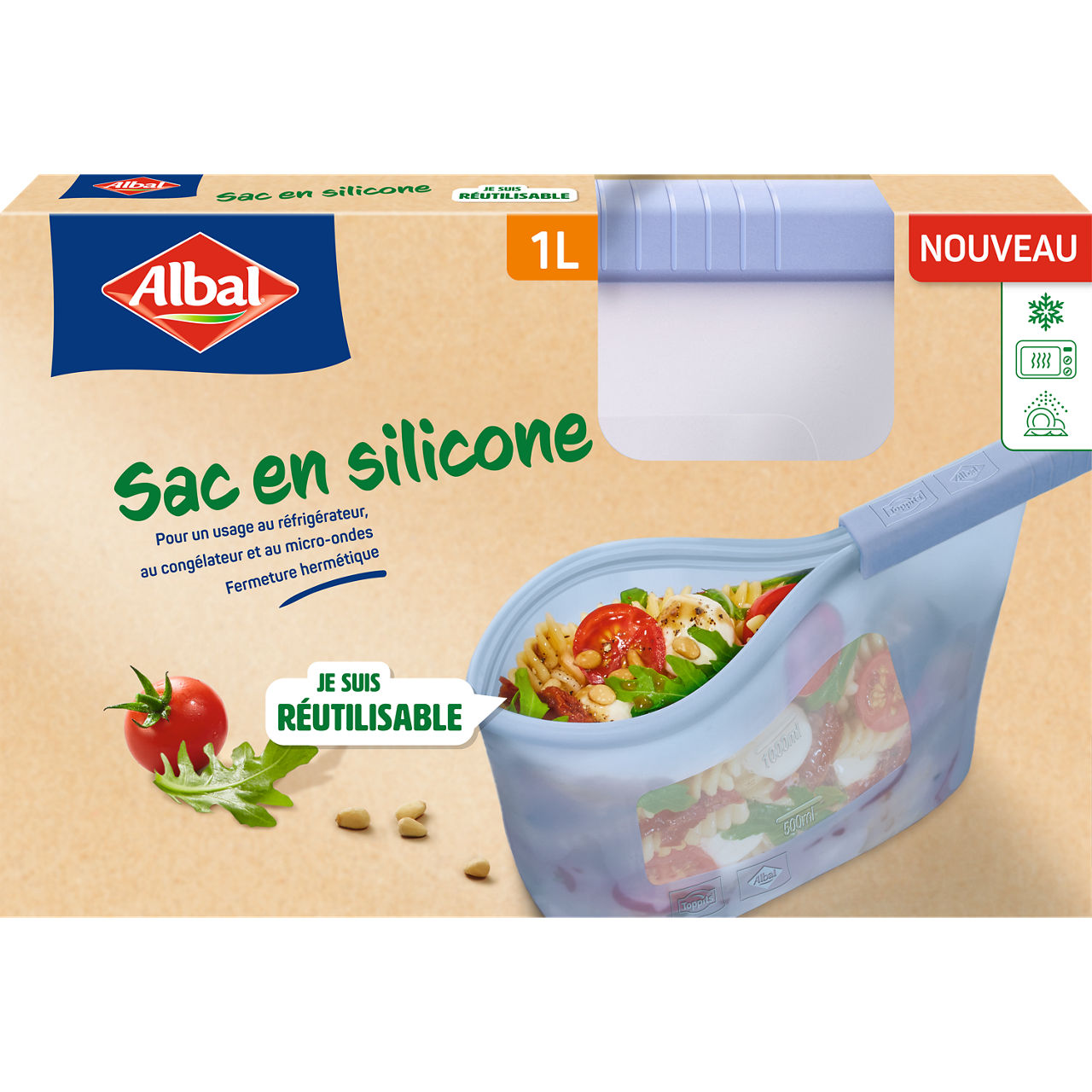 231397 6783664 4008871220547 6782967 Albal Silikonbeutel 1L FR 025-040-460