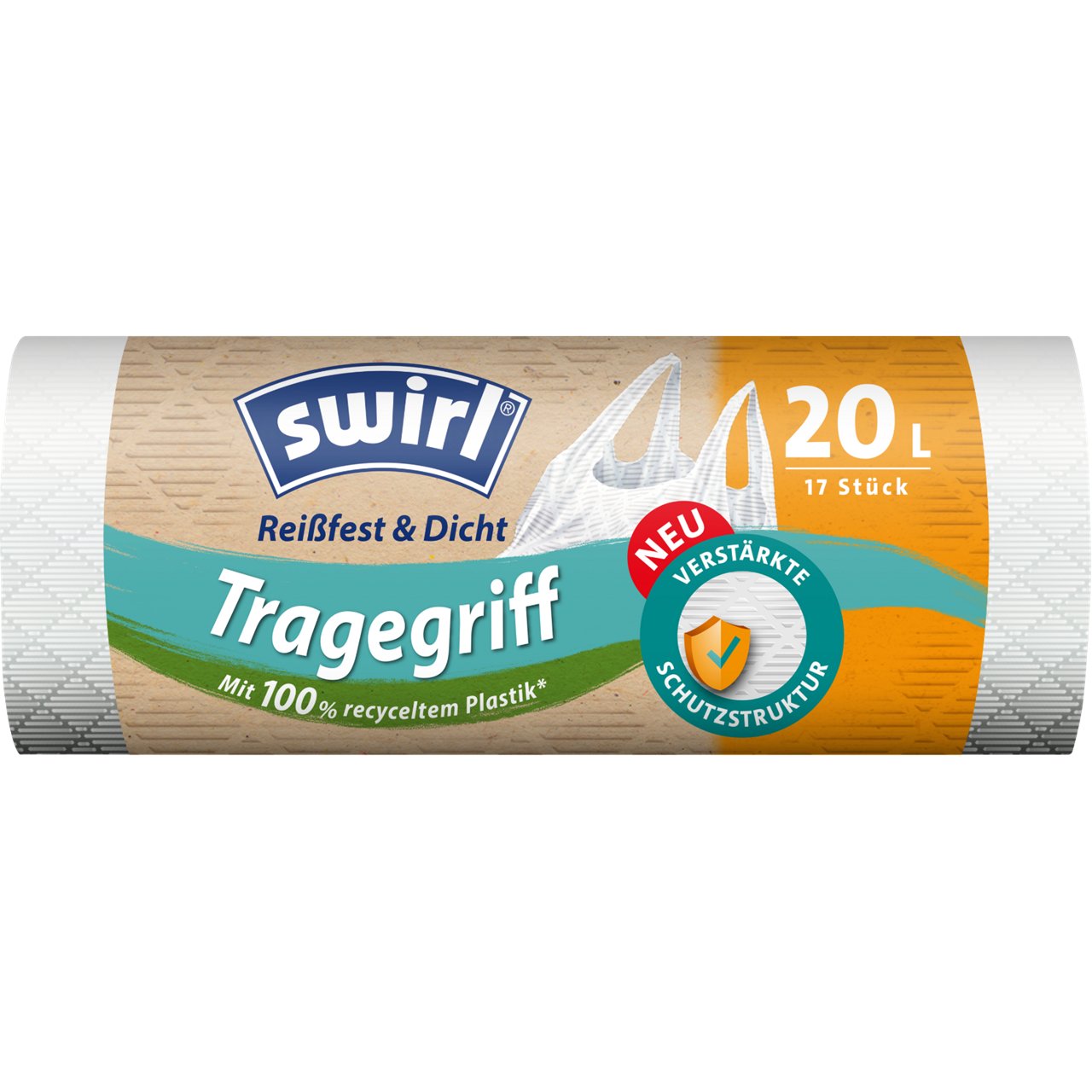 Swirl Tragegriff Müllbeutel 20L Verpackung Vorderseite