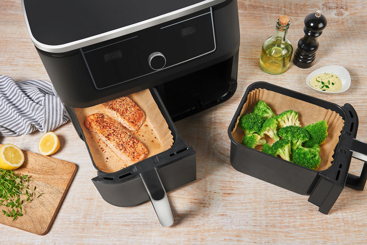 Baking Paper Air Fryers 2 baskets