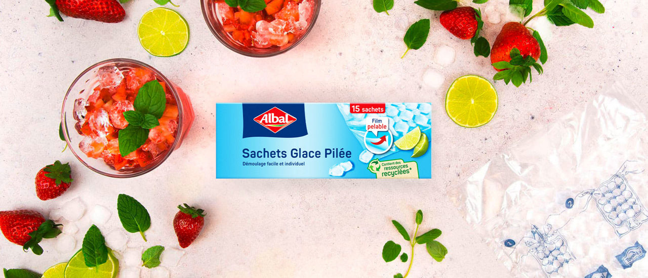 Sachets Glace Pilée Albal® Header