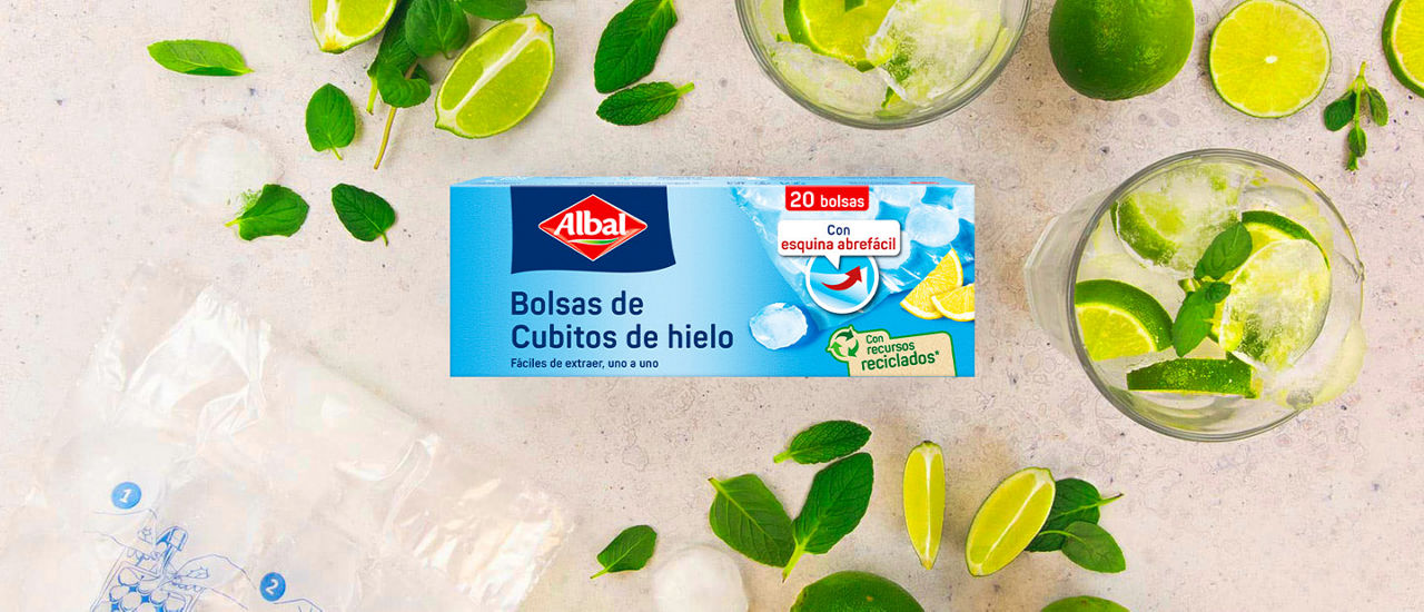 Bolsas de Cubitos de Hielo Albal 20 u