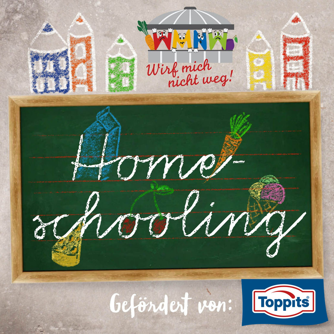 Homeschooling Logo WMNW gefördert von Toppits