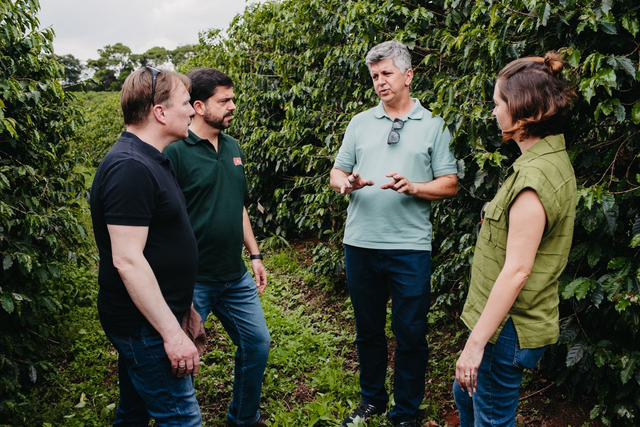 Besuch auf Kaffeefarm in Brasilien