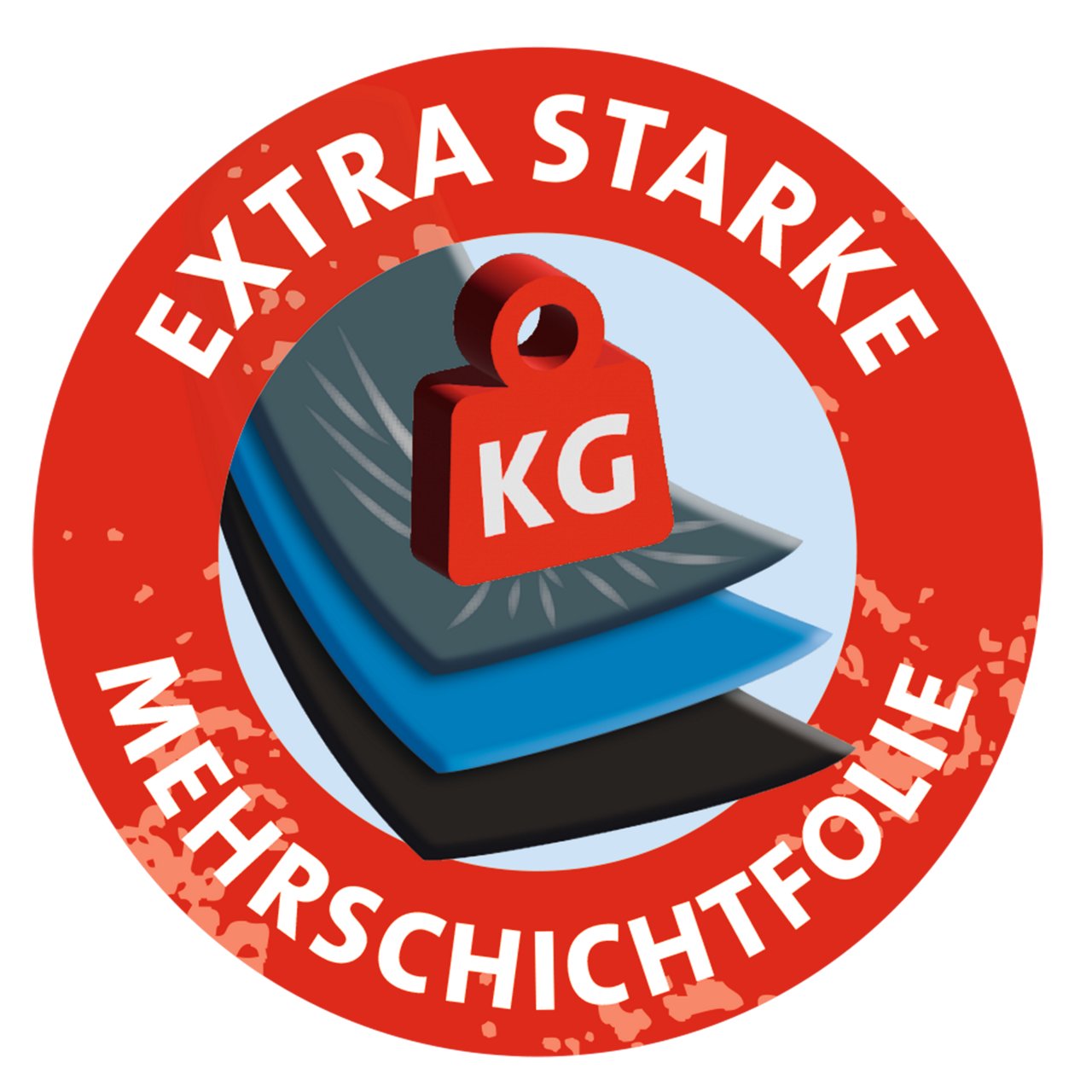 Icon: Extra starke Mehrschichtfolie