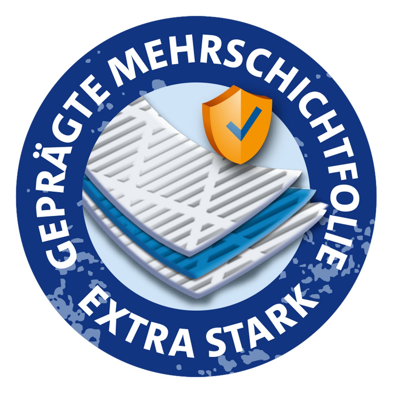 Icon: geprägte Mehrschichtfolie - extra stark