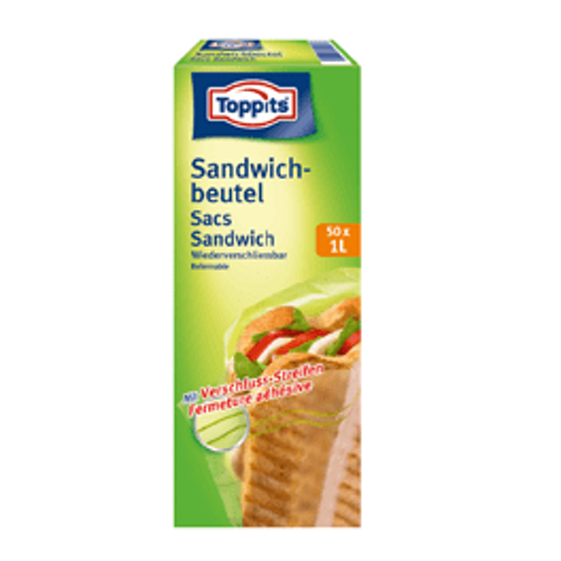 Toppits Sandwichbeutel Verpackung aus dem Jahr 2009