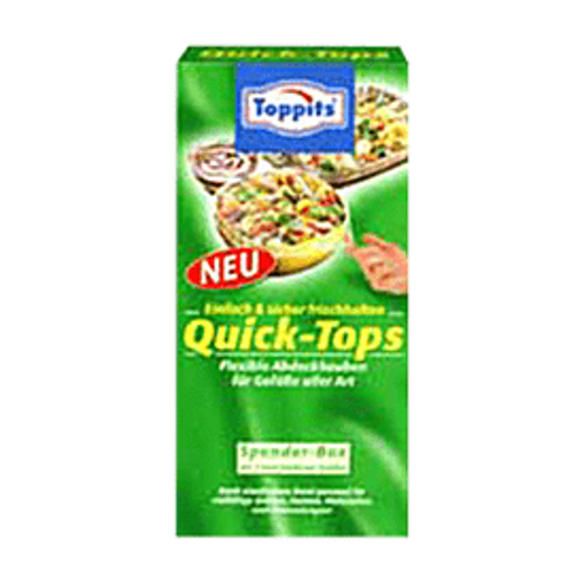 Toppits Abdeckhauben Verpackung aus dem Jahr 2005