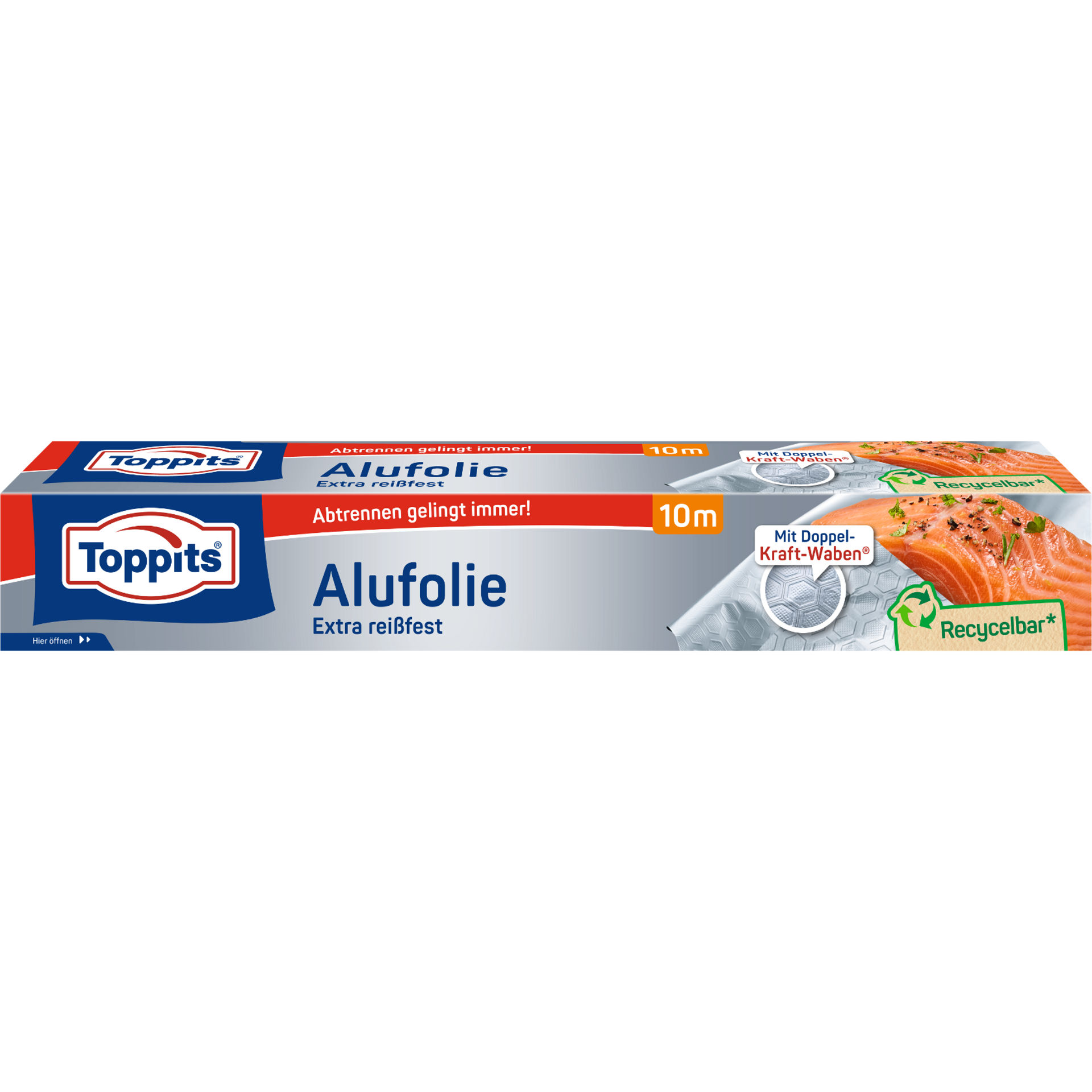 Toppits Alufolie Verpackungsvorderseite 10m