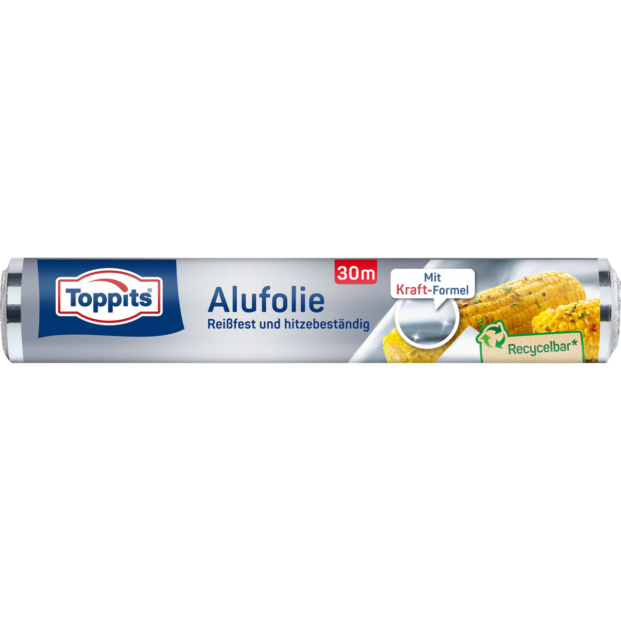 Toppits Alufolie Verpackungsvorderseite Rolle 30m