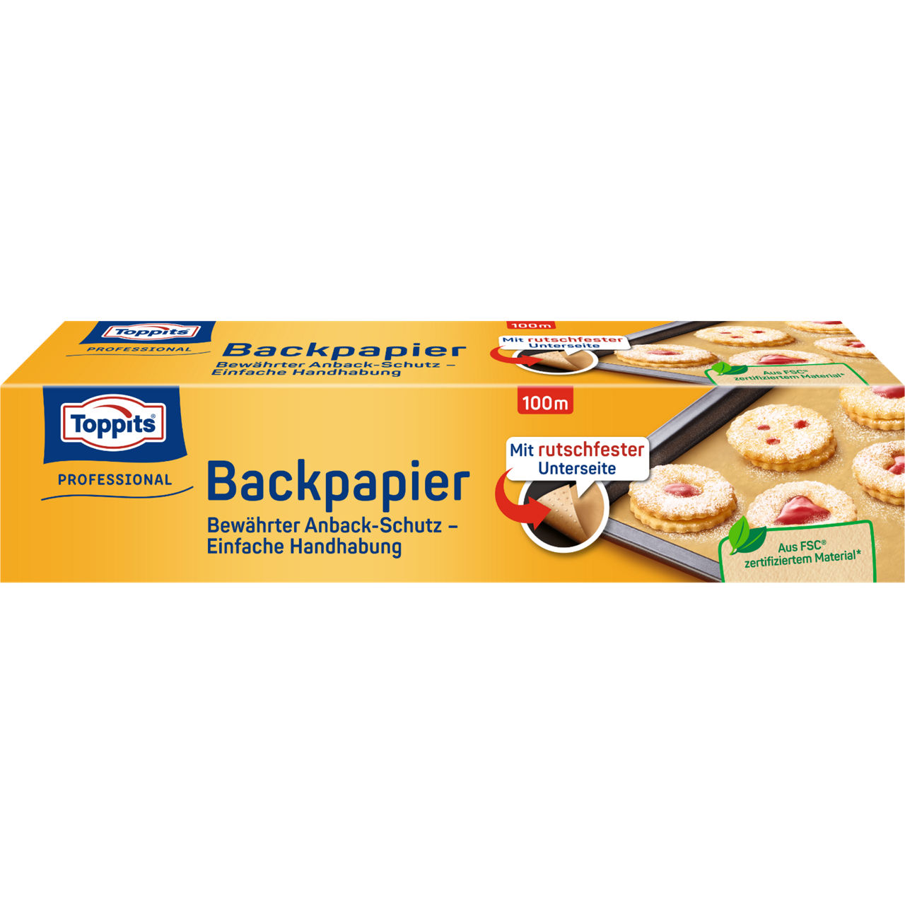 Toppits Backpapier Verpackungsvorderseite 100m