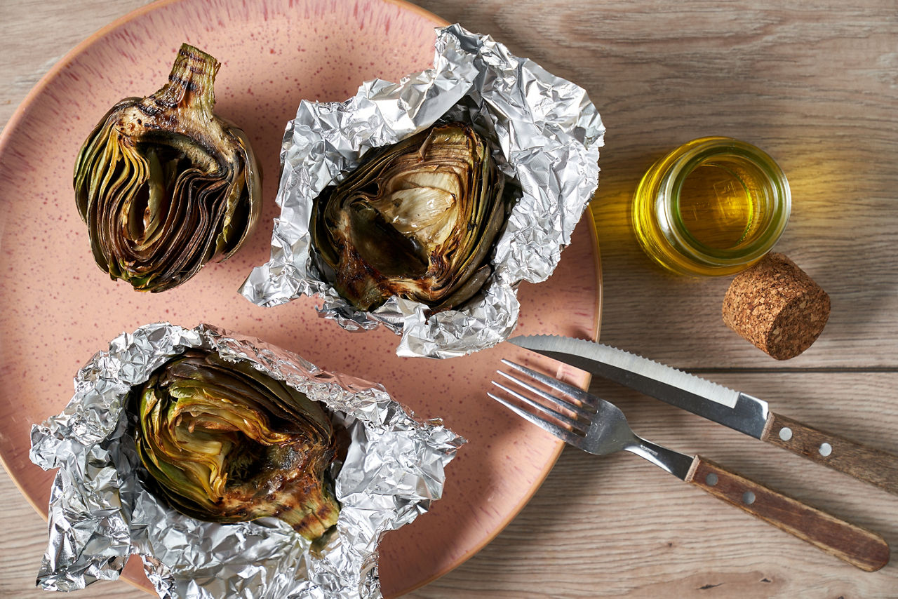 Chou rouge dans des assiettes