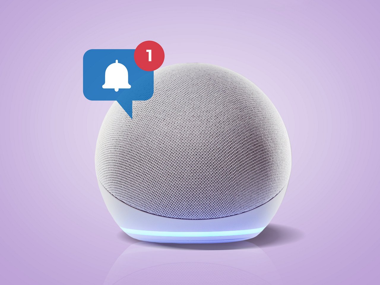 Amazon Echo Dot leuchtet
