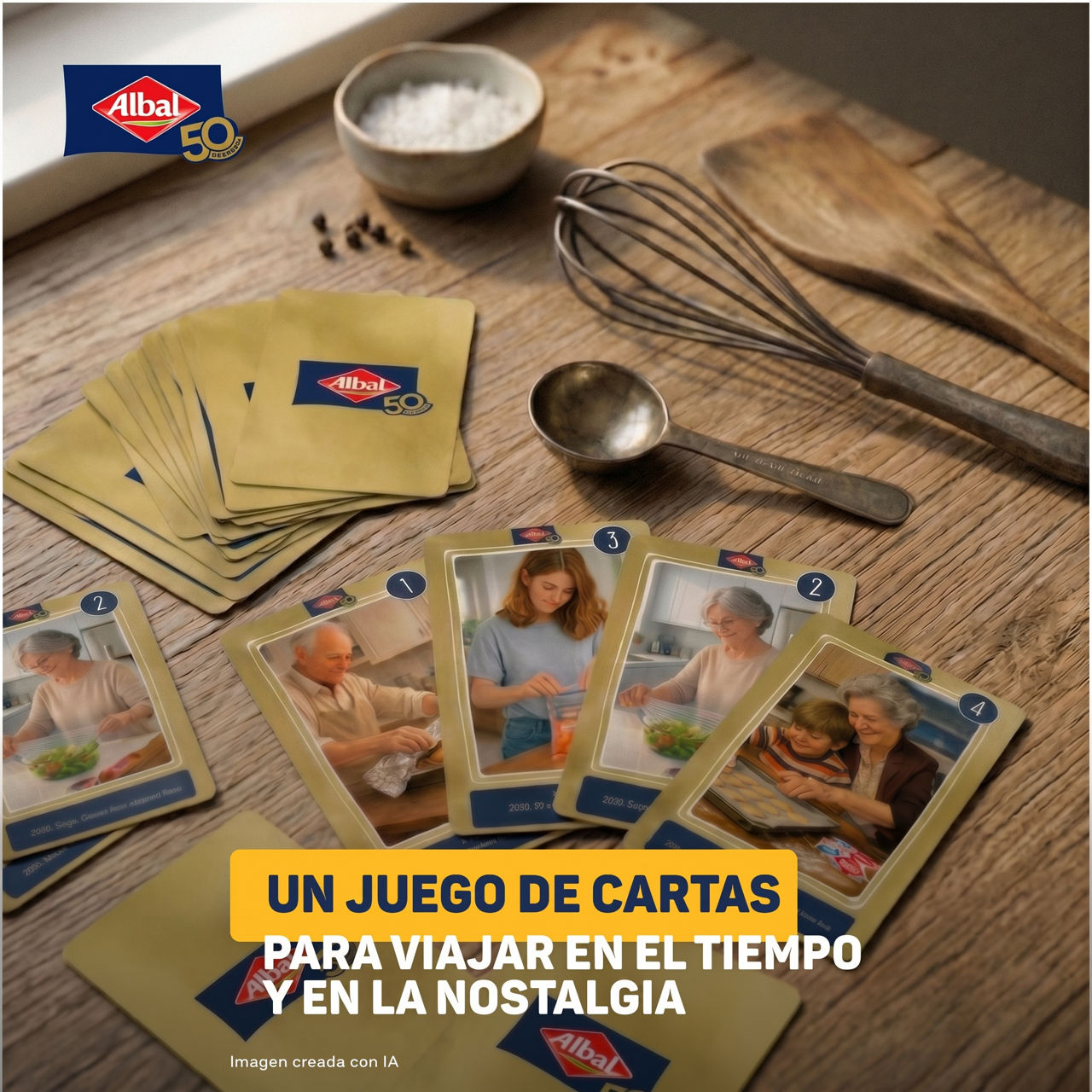 Juego de cartas para viajar en el tiempo