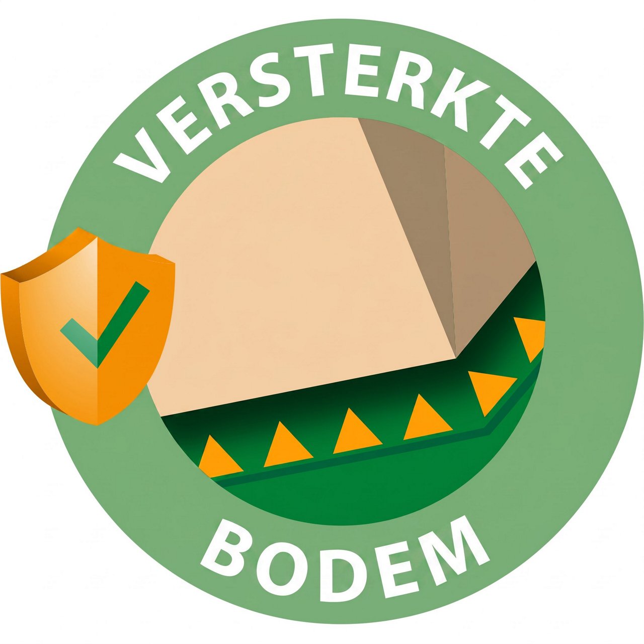 Pictogram: versterkte bodem