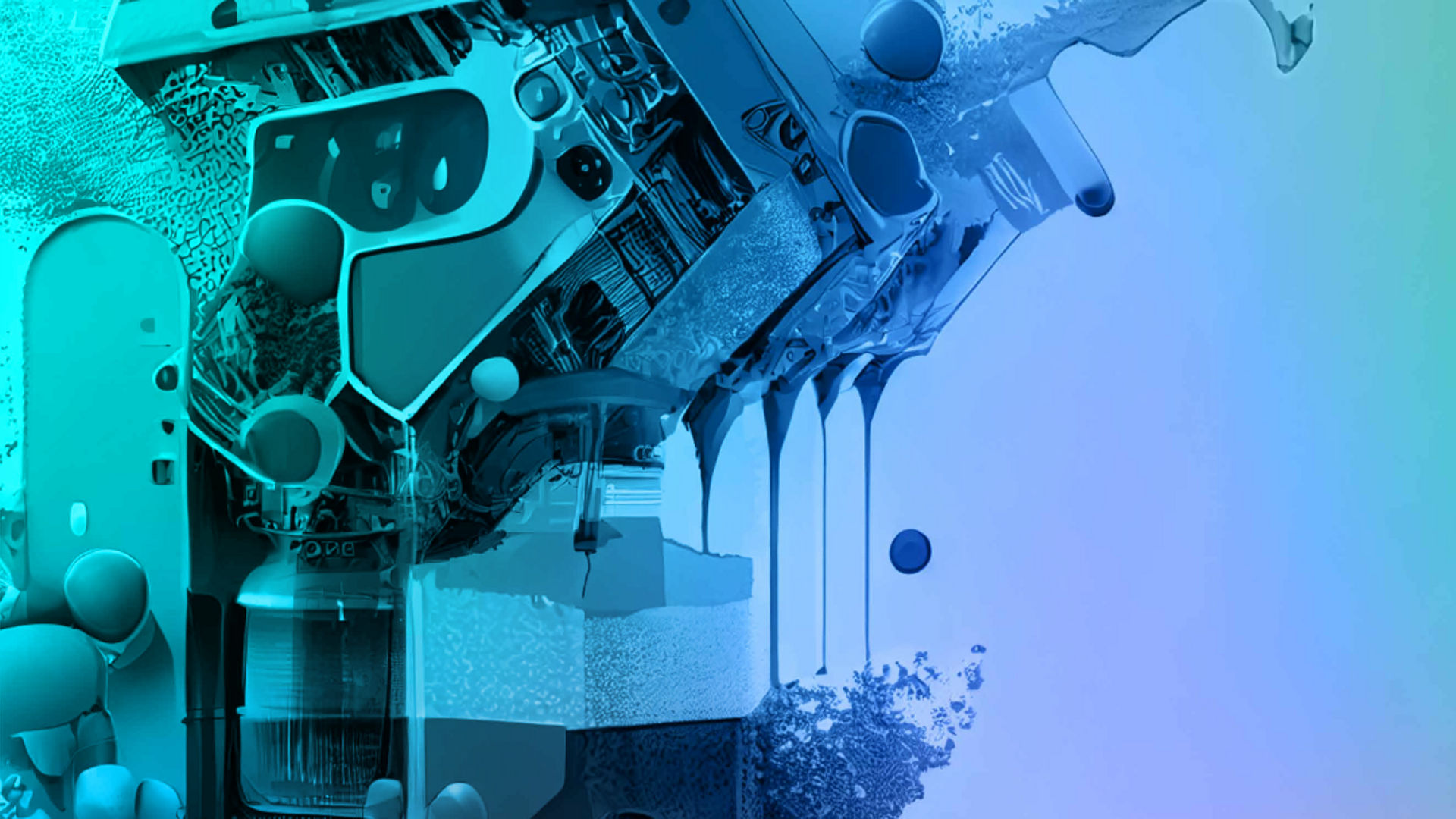 KI-generiertes Bild einer modernistischen Kaffeemaschine